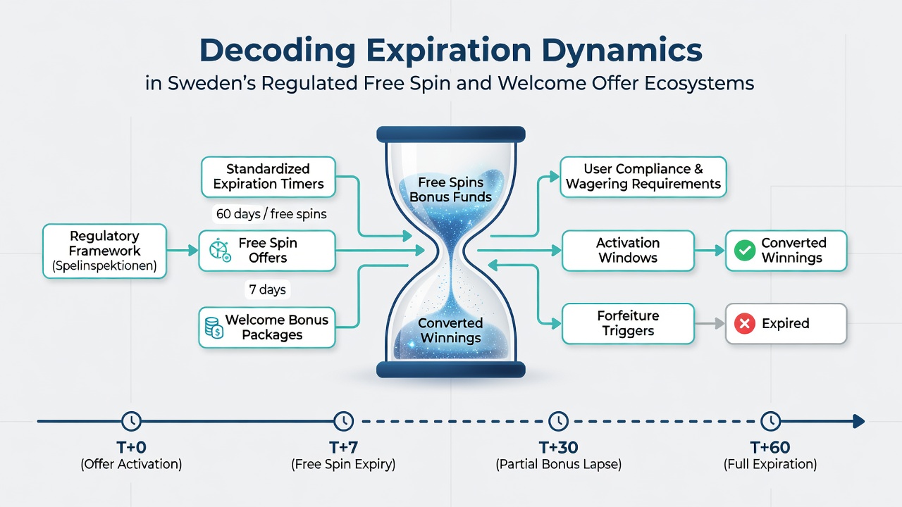 Detailed breakdown of free spin timelines and wagering windows in Swedish licensed casinos